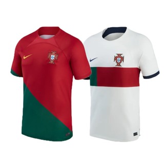 เสื้อกีฬาแขนสั้น ลายทีมชาติฟุตบอล Portugal 2022 ชุดเหย้า ทีมเยือน ทีมเหย้า 2022