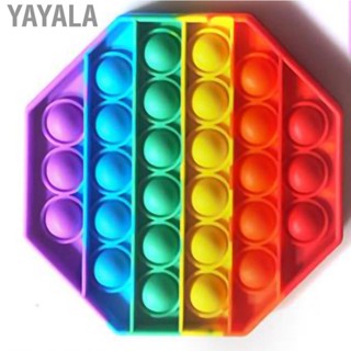 Yayala Portable Push Bubble Sensory Toy Silicone Anxiety Fatigue Relief Squeeze