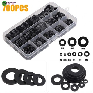 ⭐NEW ⭐700PCS Nylon Rubber Gasket Black Nylon Material Tools Automotive And Marine