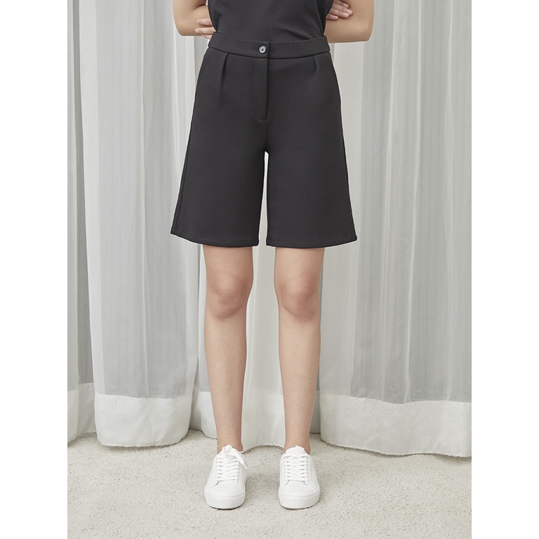 AIIZ (เอ ทู แซด) - กางเกงขาสั้นผู้หญิงทรงเบอร์มิวด้าผ้ายืด Women's Knit Bermuda Shorts
