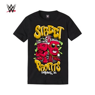 Wwe ใหม่ เสื้อยืดลําลอง ผ้าฝ้าย แขนสั้น พิมพ์ลายการ์ตูนอะนิเมะอเมริกัน แฟชั่นฤดูร้อน สําหรับผู้ชาย คู่รัก