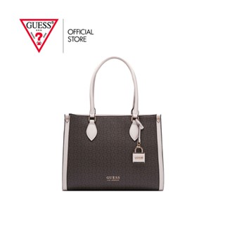 GUESS กระเป๋าสะพายผู้หญิง รุ่น NG823824 OAK PARK CARRYALL สีขาว