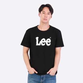 LEE เสื้อยืดแขนสั้นผู้ชาย ทรง REGULAR รุ่น LE S523MTSSF08 สีดำ