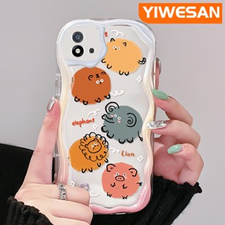 เคสโทรศัพท์มือถือ ซิลิโคนใส กันกระแทก ลายการ์ตูนสวนสัตว์น่ารัก สีสันสดใส สําหรับ Realme C20 C20A C11 2021 C11 2020 Narzo 50i