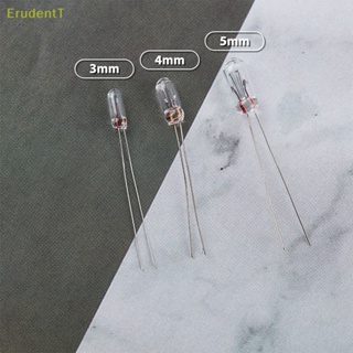 [ErudentT] หลอดไฟ เส้นพลาสติก 3/4/5 มม. 3/6/12/24V ขนาดเล็ก 10 ชิ้น [ใหม่]