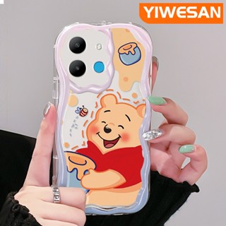 เคสโทรศัพท์มือถือแบบนิ่ม ใส กันกระแทก ลายการ์ตูนหมีน้ําผึ้ง สําหรับ Infinix Smart 6 HD Smart 6 Plus Smart 7