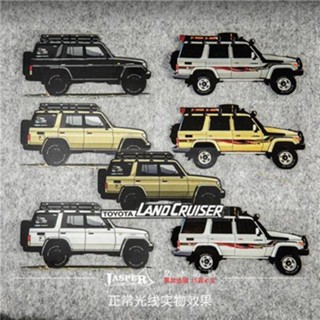 B130 สติกเกอร์สะท้อนแสง ลายการ์ตูน Toyota Land Patrol Prado 7 Series Hardcore Off-Road D4D Land Cool Luze สําหรับติดตกแต่งรถยนต์