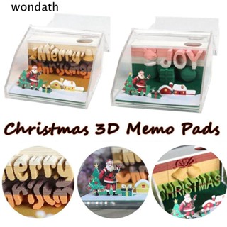 Wonda กระดาษโน้ตแกะสลัก ลายคริสต์มาส DIY สําหรับตกแต่ง