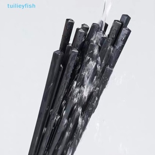 【tuilieyfish】แท่งไม้ไผ่อัลลอย เกรดอาหารจีน กันลื่น ใช้ซ้ําได้ สําหรับล้างจาน ซูชิ 1 คู่【IH】