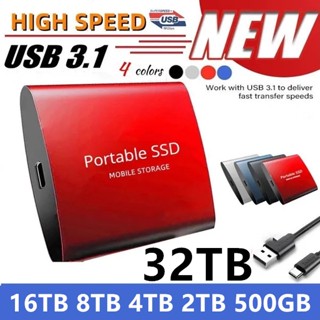 ฮาร์ดไดรฟ์ภายนอก USB3.1 สําหรับแล็ปท็อป Hdd (2TB 4TB 8TB 16TB 32TB)