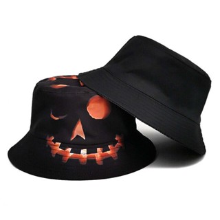 bucket hat Halloween Pumpkin Face Fisherman Hat 2023 Protection Cap for Men and Women sun hat