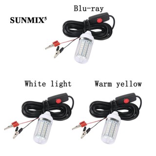 [ 12v LED ใต้น้ํา ตกปลา โคมไฟล่อปลา กลางคืน สําหรับปลาดึงดูดแสงกับ 5 เมตร