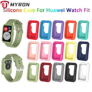 Myron เคสซิลิโคน กันกระแทก สําหรับ Huawei Watch Fit