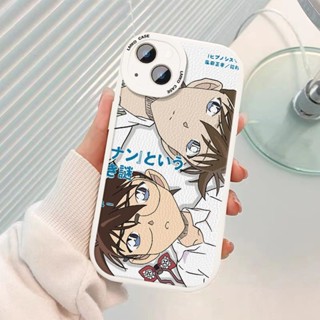 เคสโทรศัพท์มือถือหนังแกะ ซิลิโคนนิ่ม กันกระแทก ลายการ์ตูนอนิเมะยอดนักสืบโคนัน Shinichi Kudo สําหรับ vivo IQOO NEO6 5SE 3 Z1 Z3I V11I 10 pro