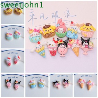 Sweetjohn โมเดลเรซิ่น รูปการ์ตูนอนิเมะ Cinnamoroll Phobe ขนาดเล็ก อุปกรณ์เสริม สําหรับตกแต่งเคสโทรศัพท์มือถือ 10 ชิ้น