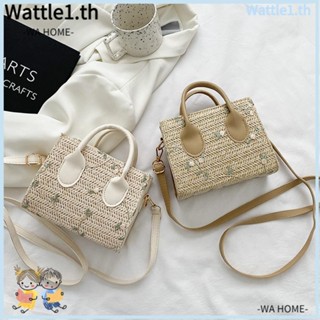 Wttle กระเป๋าสะพายไหล่ลําลอง สีพื้น แฟชั่นสําหรับสตรี