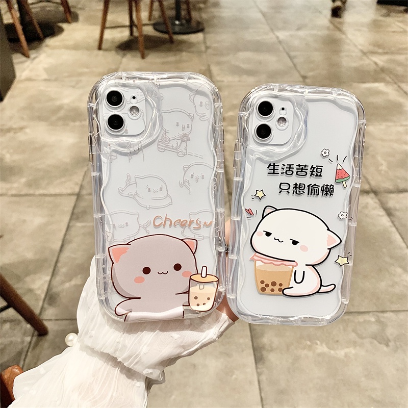 เคสโทรศัพท์มือถือแบบนิ่ม ลายเครื่องดื่มแมว YW139N สําหรับ OPPO reno 8T 5G 3 4 5 6 7 8 9 10 4SE 4Z 5Z
