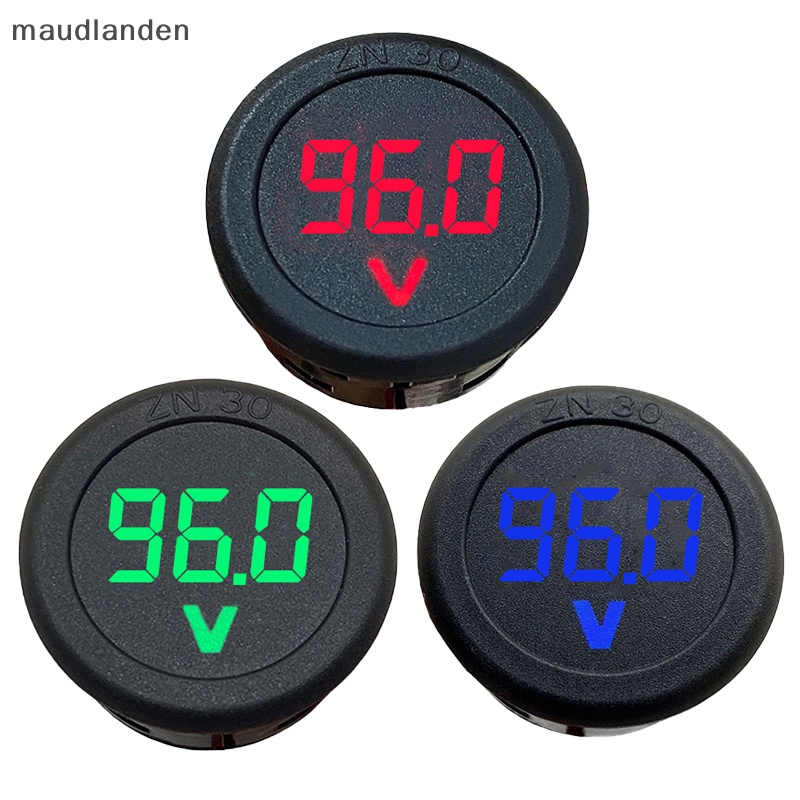 Ma โวลต์มิเตอร์ดิจิทัล LED DC 5-100V สองสาย