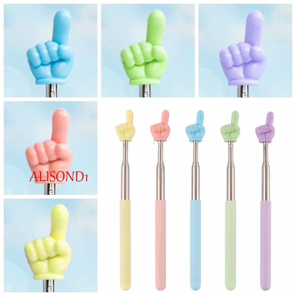 Alisond1 ไม้ชี้การสอน รูปร่างนิ้วมือ กันลื่น ตัวชี้ คู่มือการอ่าน แบบพกพา อเนกประสงค์ มินิ มือถือ กระดานดํา นําเสนอ ไม้กระดานดํา
