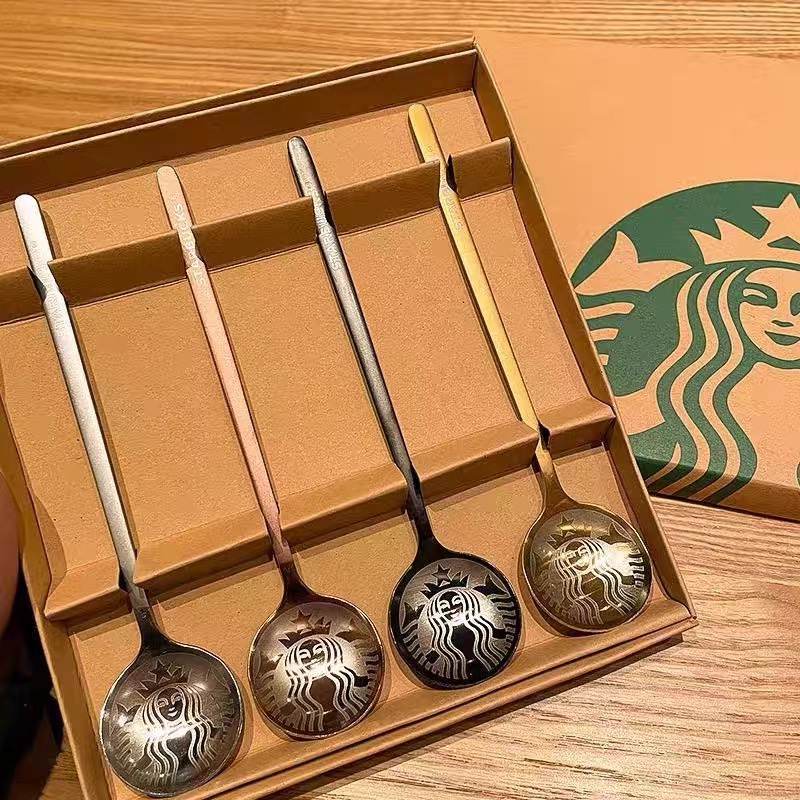 SET 4 ชิ้น STARBUCKS Extra Spoon