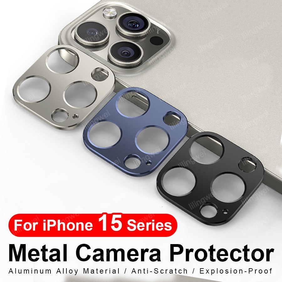 โทรศัพท์ โลหะ เลนส์กล้อง เคสป้องกัน ฝาครอบ เลนส์ด้านหลัง Flim สําหรับ iPhone 16 Plus 15 14 13 Pro Max