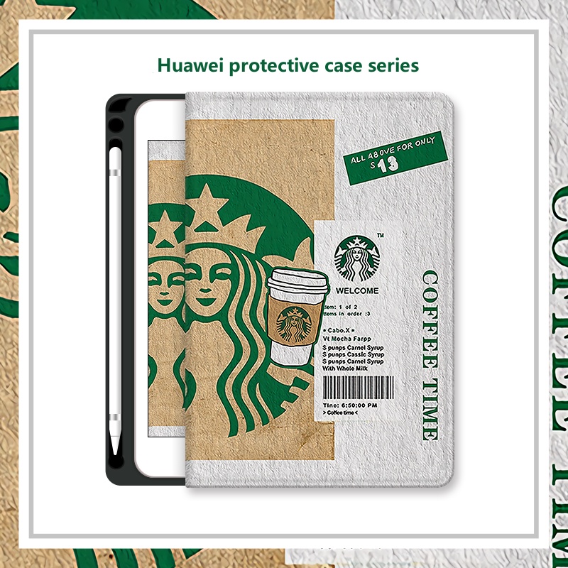 เคสแท็บเล็ต กันกระแทก พร้อมช่องใส่ปากกา สําหรับ Huawei Matepad Mediapad M5 Lite 10.1 นิ้ว T5 M6 10.8 8.4 Matepad 10.4 2020 2022 Pro 11 Air 11.5 2023  Matepad SE11 11.5S 2024 T10 T10s สำหรับ iPad Air13 Pro 13 12.9 11 2024 กรณีแท็บเล