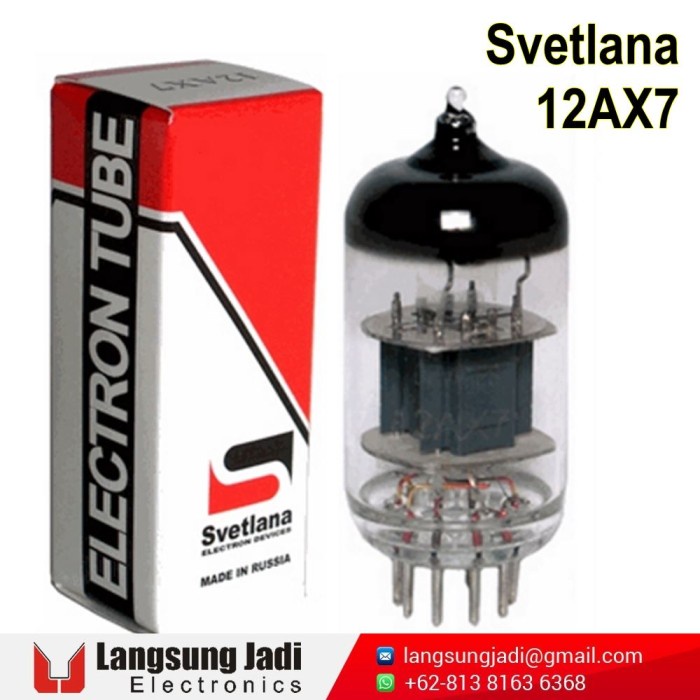 Svetalana 12AX7 Twin Triod Preamp Tube - audio Tube ECC83 7025