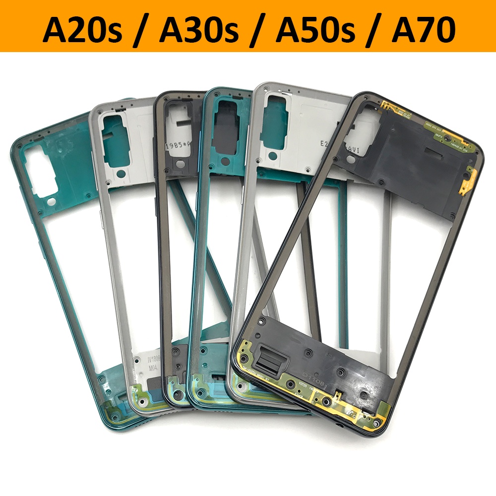 Jnew กรอบกลางสําหรับ Samsung Galaxy A71 A70s A30s A51 A20s Original Phone Housing Center