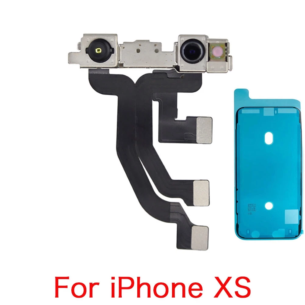 โมดูลกล้องหน้า พร้อมสายแพเชื่อมต่อ สําหรับ iPhone X XR XS 11 Pro Max ไม่มี Face ID และสติกเกอร์ กันน้ํา thumbnail 9