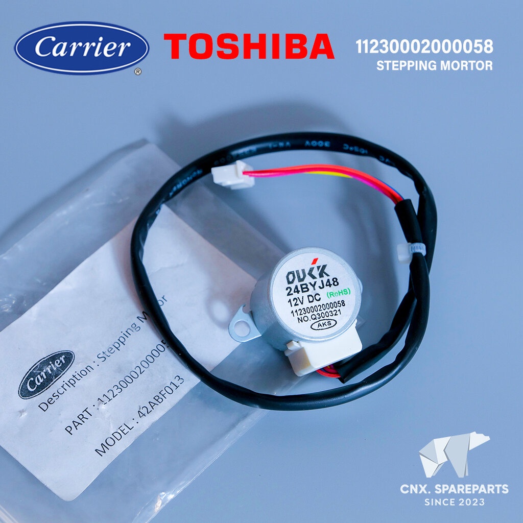 11230002000058 มอเตอร์สวิงแอร์ Carrier มอเตอร์สวิงแอร์ แคเรียร์ (ขึ้น-ลง) รุ่น 42ABF013 อะไหล่แอร์ ข