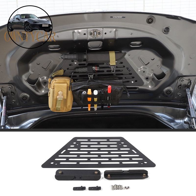 รถด้านหลัง Racks อลูมิเนียมสําหรับ Mazda MX-5 MX5 2016-2023 รถ Trunk ชั้นวางวงเล็บกระเป๋าเดินทาง Rac