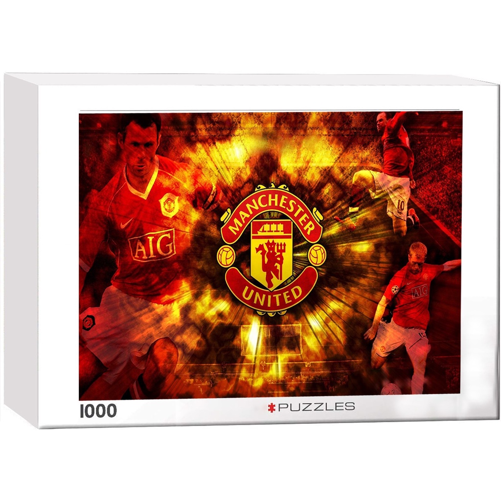 จิ๊กซอว์ไม้ รูป Manchester United ของเล่นเสริมการเรียนรู้ สําหรับเด็ก และผู้ใหญ่ 1000 ชิ้น