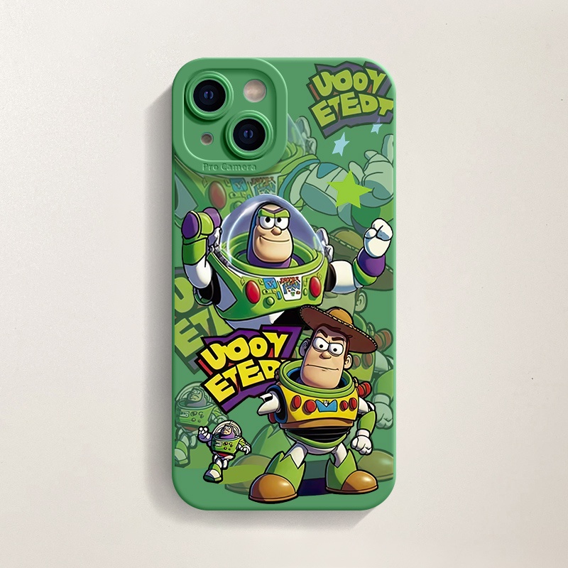 เคสโทรศัพท์มือถือ ซิลิโคน กันกระแทก ลาย Buzz Lightyear สําหรับ IPhone 11 Pro Max 15 12 Pro Max X XR XS Max 7 8 Plus SE 13 14 Pro Max