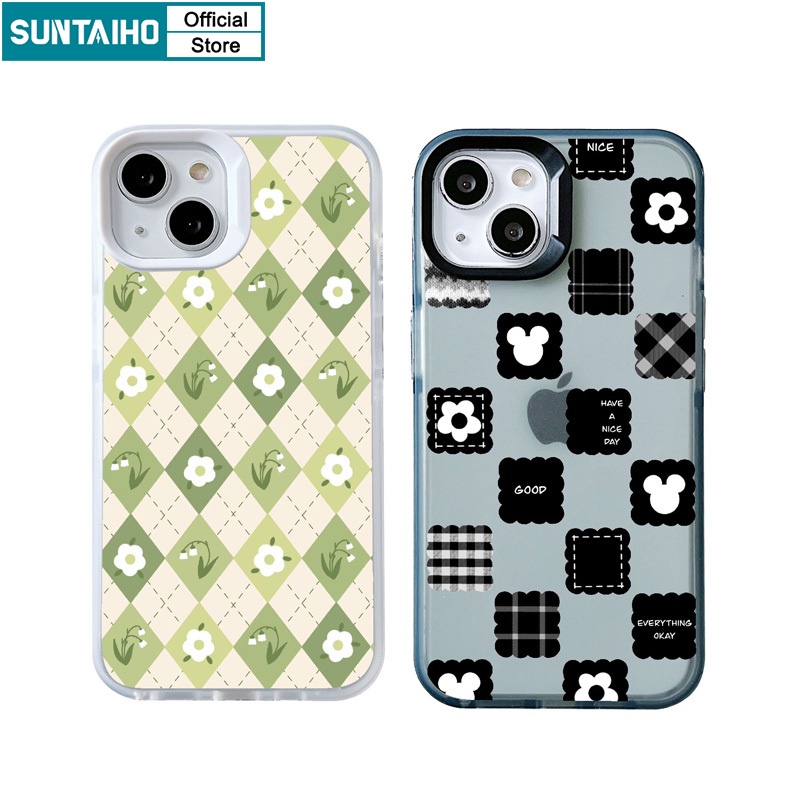 Suntaiho เคสโทรศัพท์มือถือ ซิลิโคนนิ่ม TPU ใส กันกระแทก ลายดอกไม้น่ารัก สําหรับ Iphone 15 14 12 13 11 Pro Max IP 7 8 Plus Iphon X Xs XR Xs Max