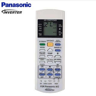 Panasonic รีโมตคอนโทรลเครื่องปรับอากาศ A75C3300 2988 2989 20…