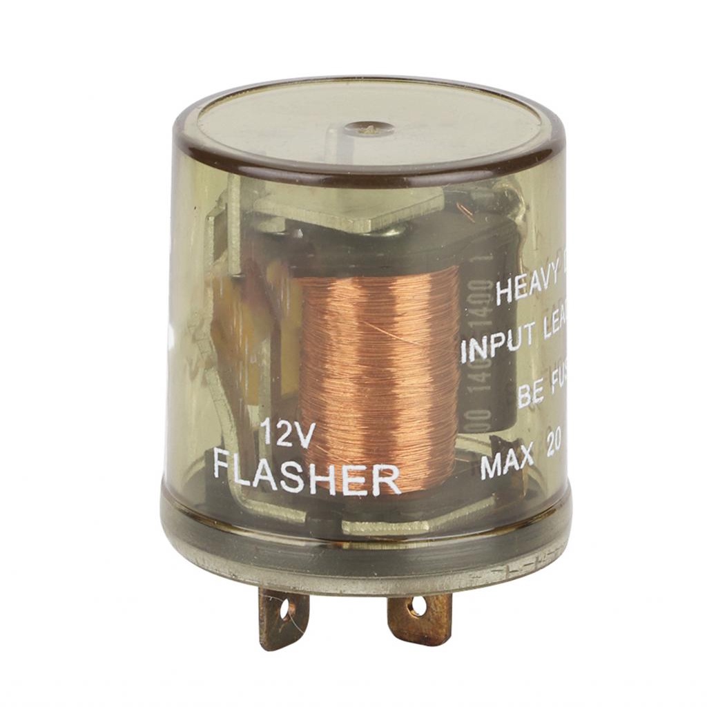 12V 2 Pin รถจักรยานยนต์ไฟเลี้ยวอิเล็กทรอนิกส์ Flasher Relay
