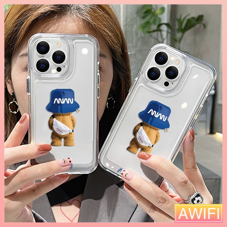 AWIFI ใช้กับ เคสไอโฟน16 15 15PRO เคสไอโฟน11 เคสไอโฟน 13/12/14 Pro Max 8/7 Plus X/XR นิ่มกันกระแทก เคสโทรศัพท์ #5043