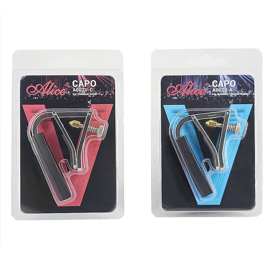 Alice A007V คาโป้ โลหะผสมสังกะสี สําหรับกีตาร์อะคูสติก ไฟฟ้า คลาสสิก