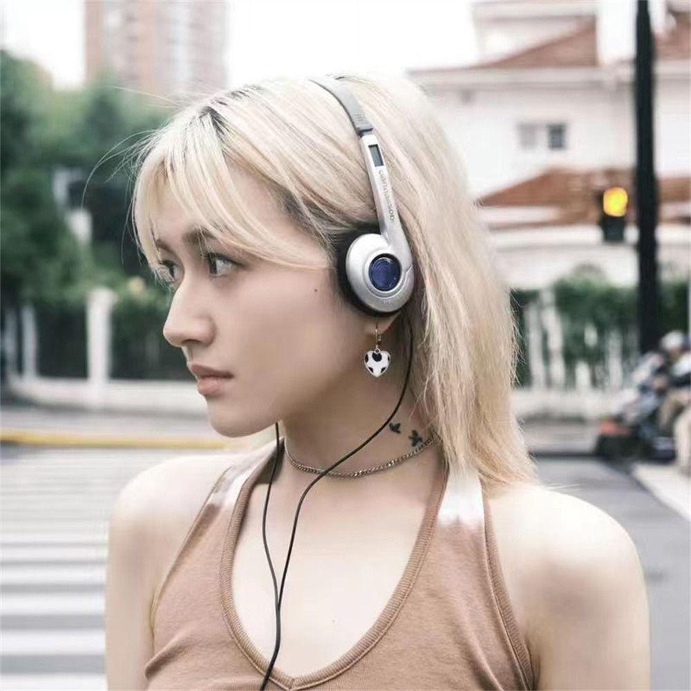 Shanlin ชุดหูฟัง แบบมีสาย 3.5 มม. Y2K สไตล์วินเทจ คลาสสิก
