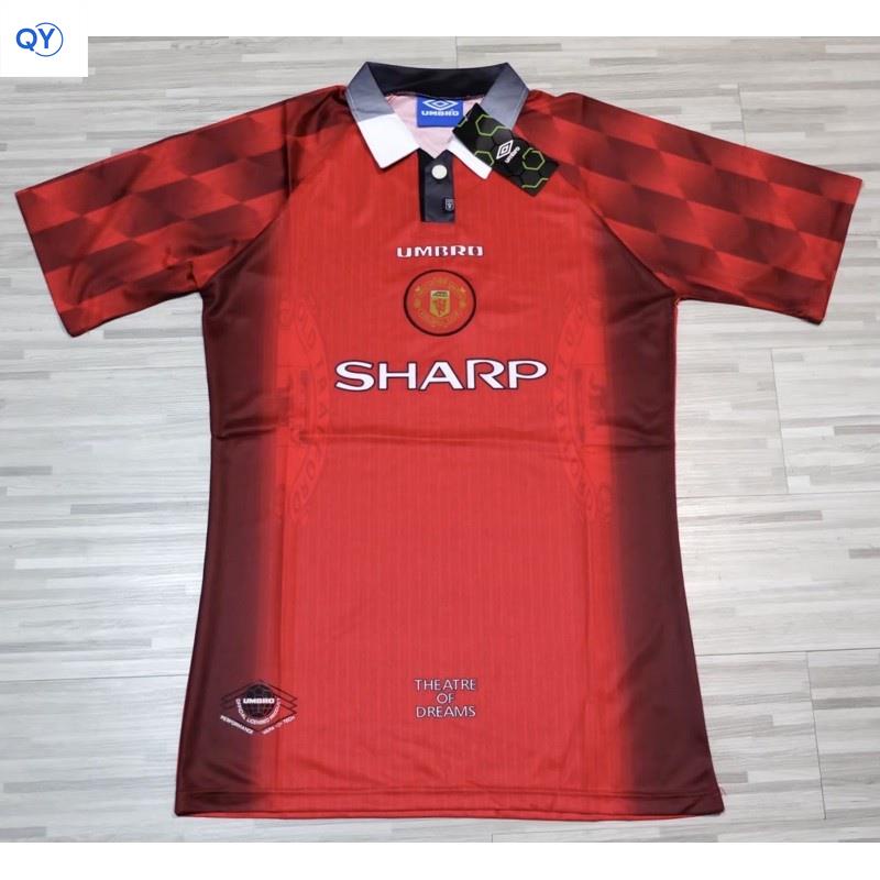 (qy)Manchester United 1996/1997 Theatre of Dreams เสื้อแมนยูย้อนยุค เสื้อแมนยูย้อนยุคแขนยาว เสื้อฟุต