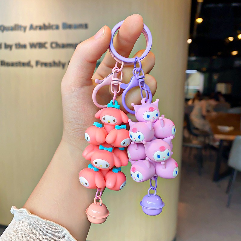 พวงกุญแจเรซิ่น จี้การ์ตูน Sanrio Cinnamoroll Kuromi น่ารัก เหมาะกับของขวัญ สําหรับนักเรียน และเพื่อน