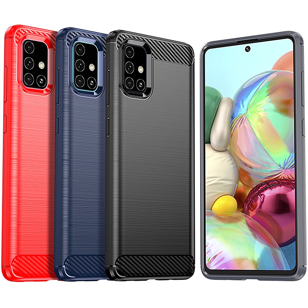 เคส Samsung A71 case คาร์บอนไฟเบอร์ เกรดสูง อ่อนนุ่ม เคสมือถือ เคสโทรศัพท์ Samsung Galaxy A71