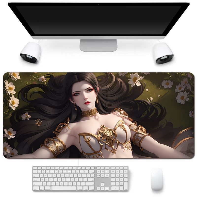 Fights Break Sphere แผ่นรองเมาส์ขนาดใหญ่ วัสดุยางพารา แผ่นรองแป้นพิมพ์ แผ่นรองโต๊ะ  HD anime mouse pad