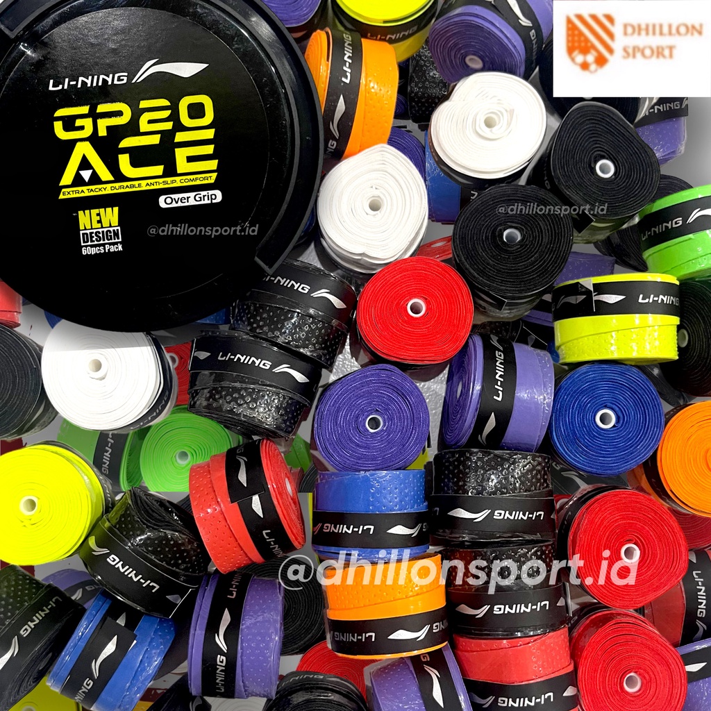 Li-ning Round Badminton Grip GP 20 ACE /Rubber Lining Badminton Grip