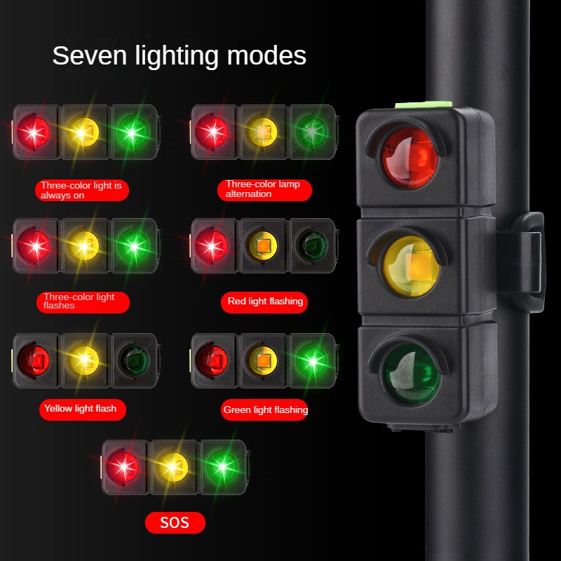 ไฟท้ายจักรยาน ไฟเตือน เพื่อความปลอดภัย ชาร์จ USB LED สําหรับจักรยานเสือภูเขา กลางแจ้ง