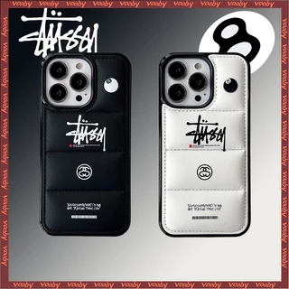 แนวโน้มแฟชั่น stusy Black Ball 8 Graffiti Down แจ็คเก็ตคู่เคสโทรศัพท์เหมาะสําหรับ IPhone17 17AIR 16 16P 16PM 16Plus 15 15P 15PM 14 14P 13 13P 13PM 12 12PM 11 11PM X XR MAX