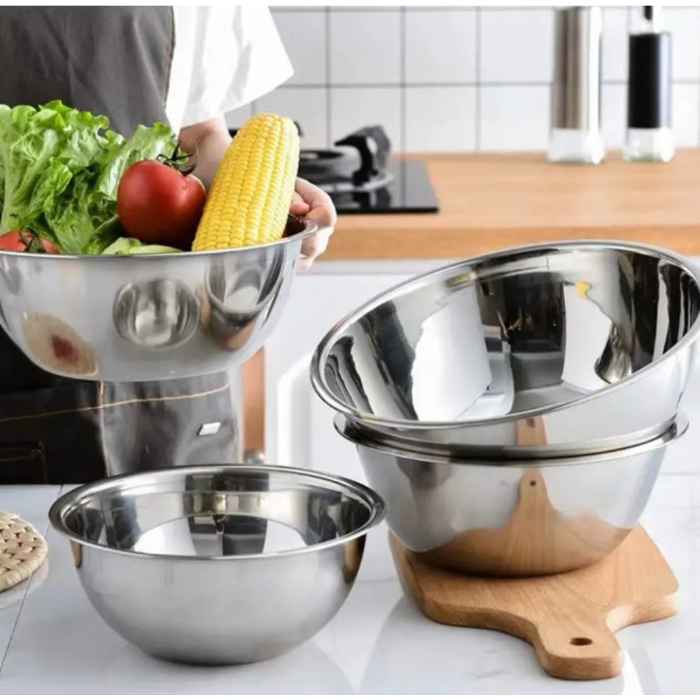 GlobalHouse SANE ชามผสมสเตนเลส 30 ซม. CHINO-30 สีเงิน สินค้าของแท้คุณภาพดี