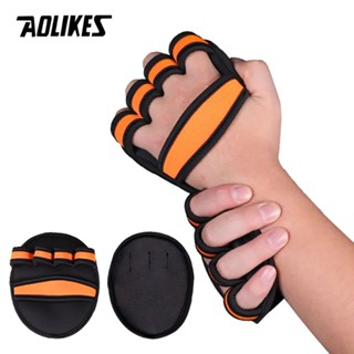 Aolikes ถุงมือดัมเบลยกน้ําหนัก กันลื่น สําหรับออกกําลังกาย ฟ…