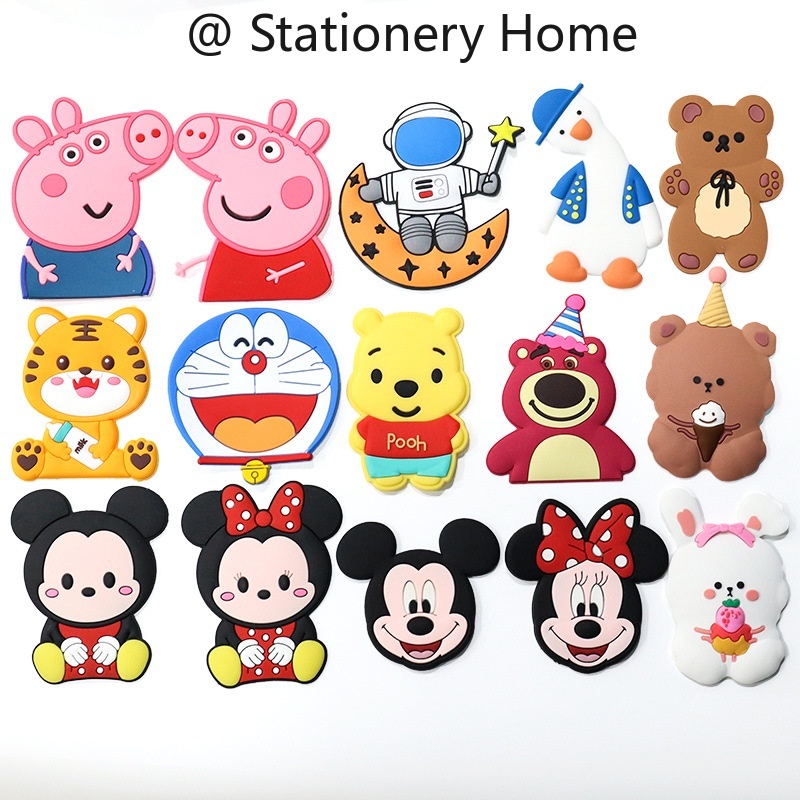 สติกเกอร์แม่เหล็ก ลายการ์ตูน 3D ขนาดใหญ่ สําหรับติดตกแต่งตู้เย็น