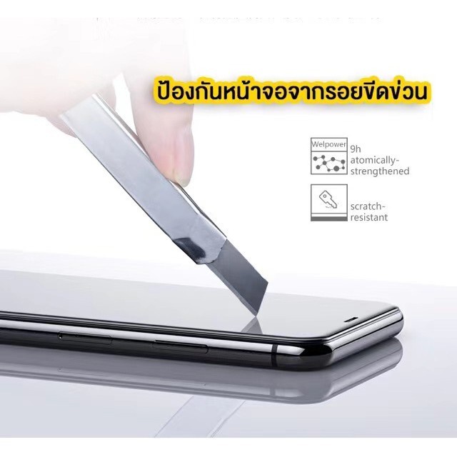 ฟิล์มกระจก OPPO A79 A78 A38 A18 A58 A3X A17 A17K A12 A7 A5S F9 F5 F7 A37 A57 A60 แบบเต็มจอ 9D ทุกรุ่น! รุ่นกาวเต็มแผ่น - รูปที่ 3
